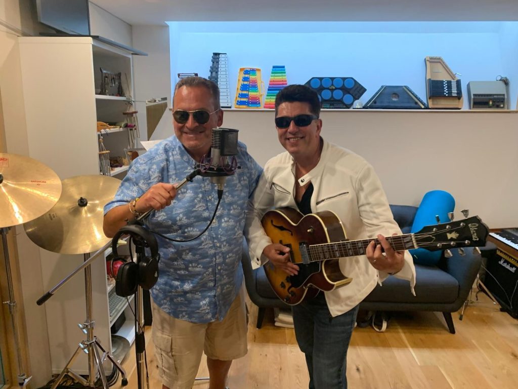 Mauro Dirago Mauro jamming with Mick Brown