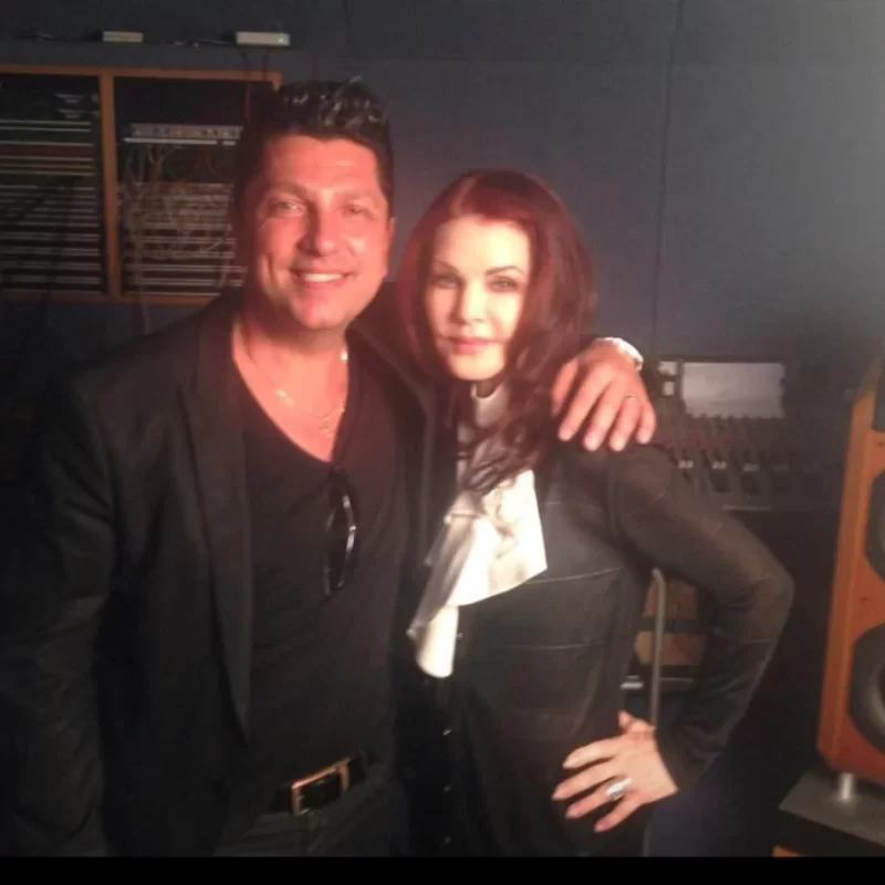 Mauro Dirago with Priscilla Presley
