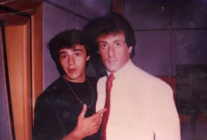 Nino with Sly Stallone